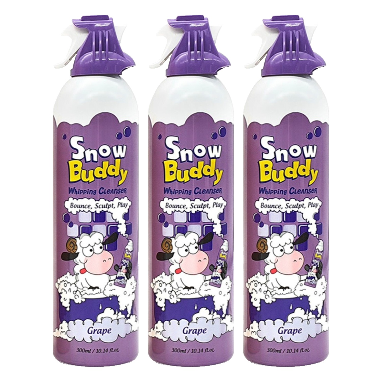스노우버디 아동용 대용량 휘핑 클렌저 그레이프향, 3개, 300ml 44,700원