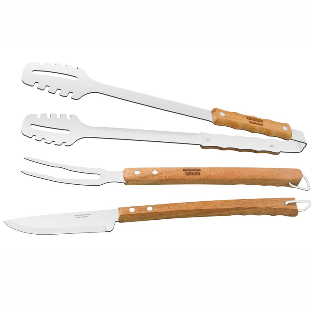 트라몬티나 바베큐구이용품 3종세트(프리미엄) - 고기구이용 집게, 카빙포크,카빙나이프, 1개 95,000원