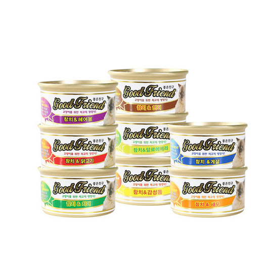 [도그씨] 굿프랜드 콤보 85g x 48개 8가지맛 고양이간식 캔, 상세 설명 참조, 단품 46,640원