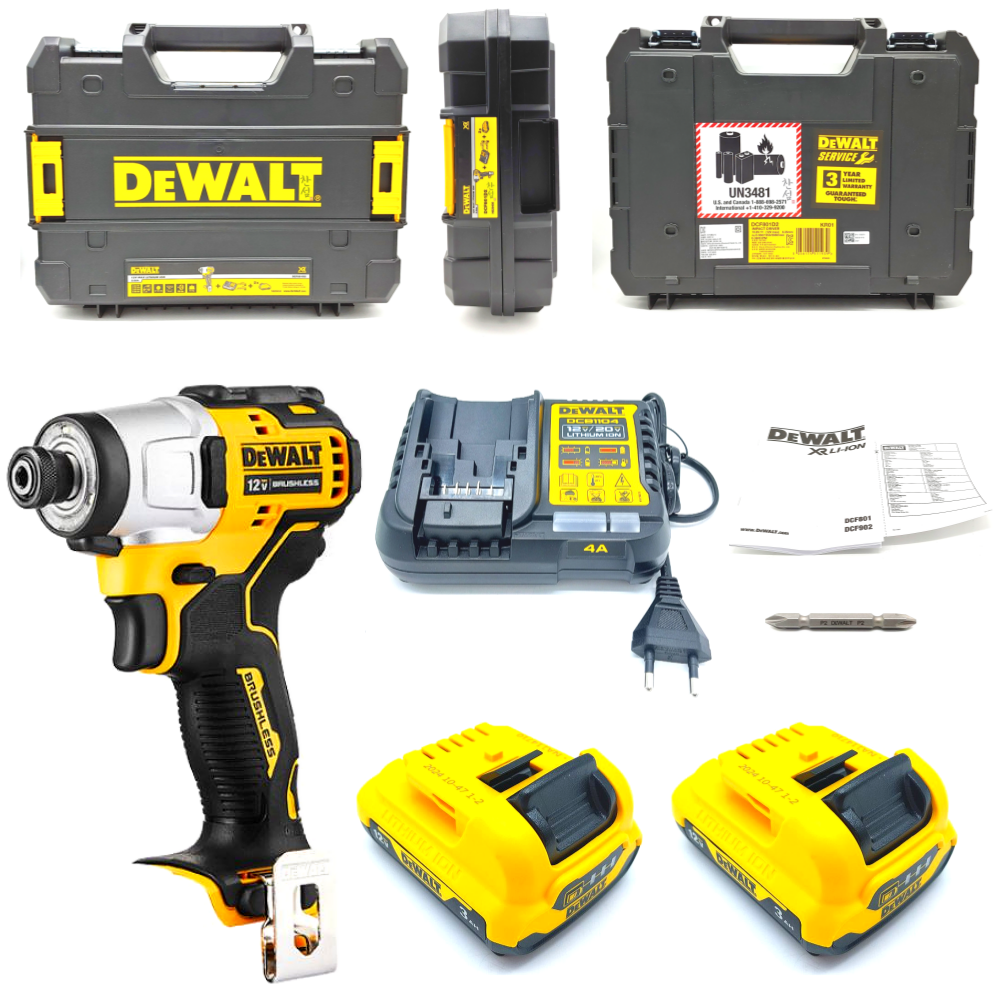 디월트 DCF801L2 임팩드라이버 12V 3.0Ah 배터리2개 풀세트 238,000원