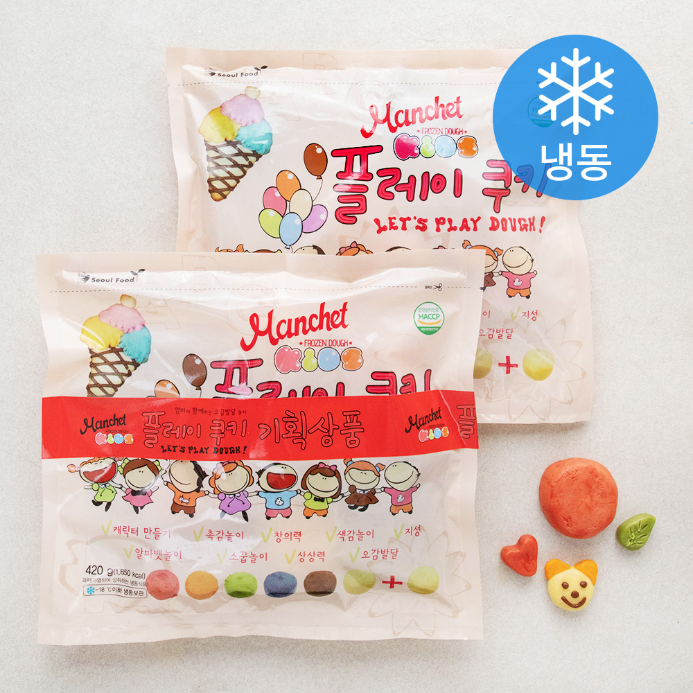 맨치트 플레이 쿠키 (냉동), 60g, 7개입, 2개 12,410원