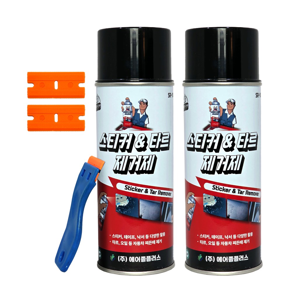 탁월한선택 스티커제거제 420ml 대용량 + 스크래퍼 (스티커 제거 전용)  / 접착제 , 끈끈이 , 테이프 , 차량 스티커 등 강력 제거 9,900원