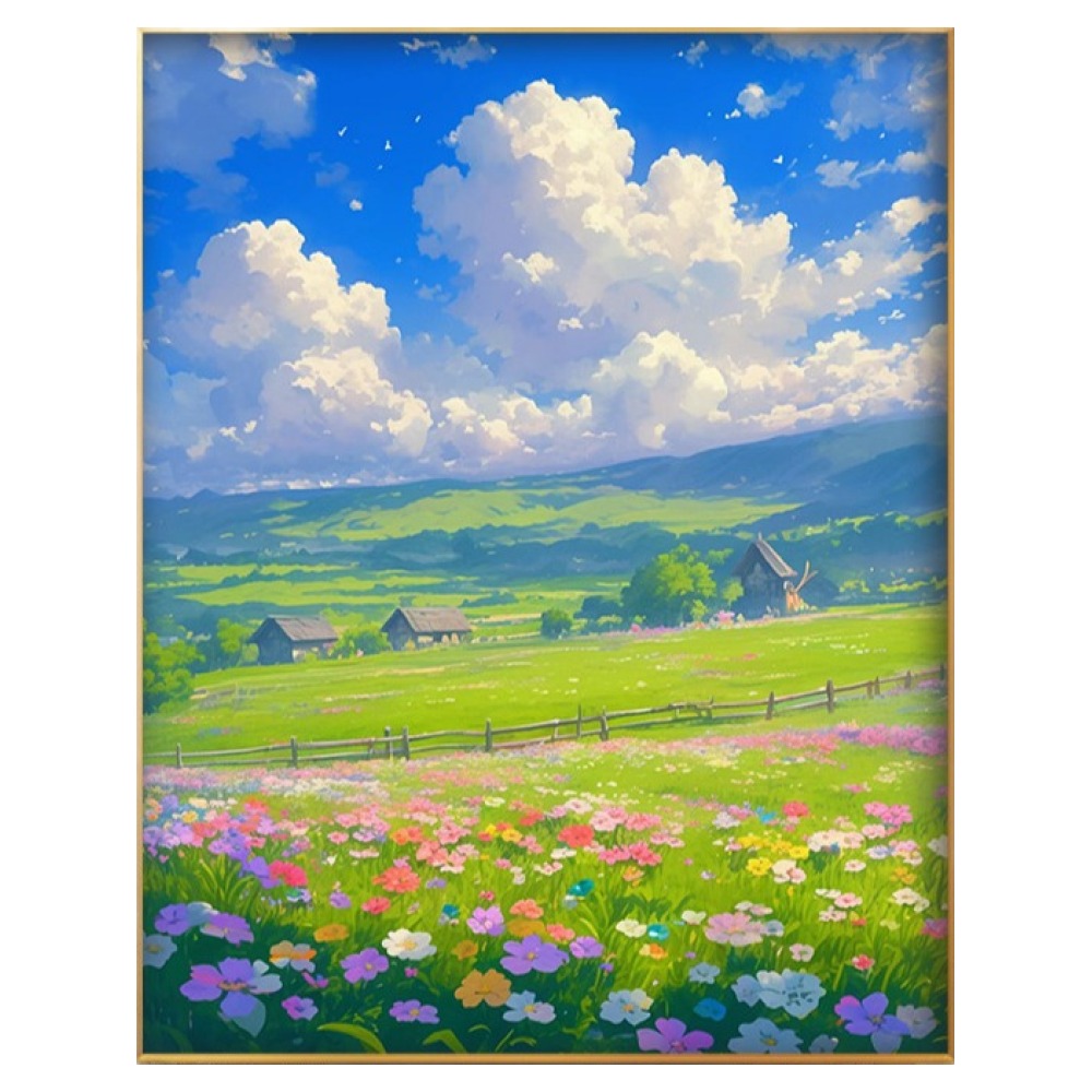 썬문 캔버스형 페인팅 풍경 유화그림 그리기, 풍경 4, 1개 10,900원