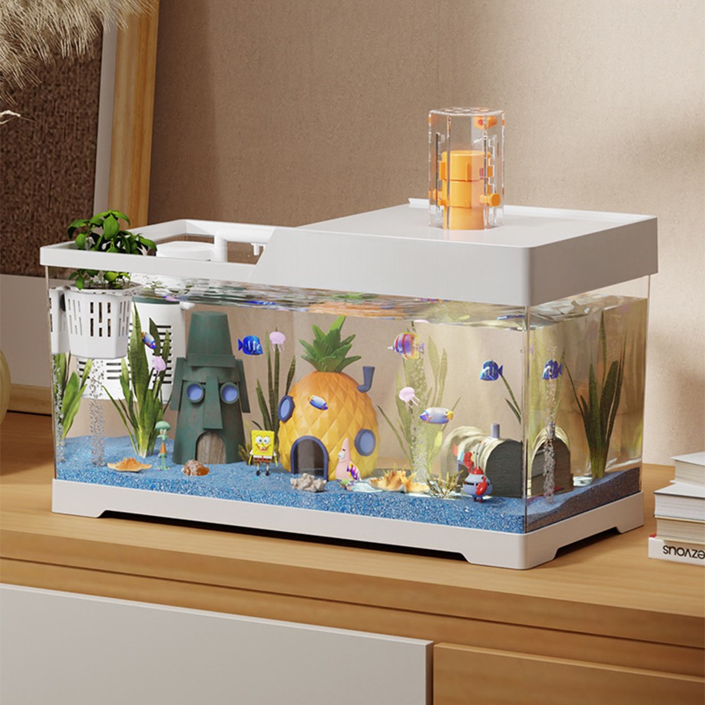 21세기트랜드 네모바다 안깨지는 거북이 어항 수조 구피 베타 수족관, 1개 29,800원