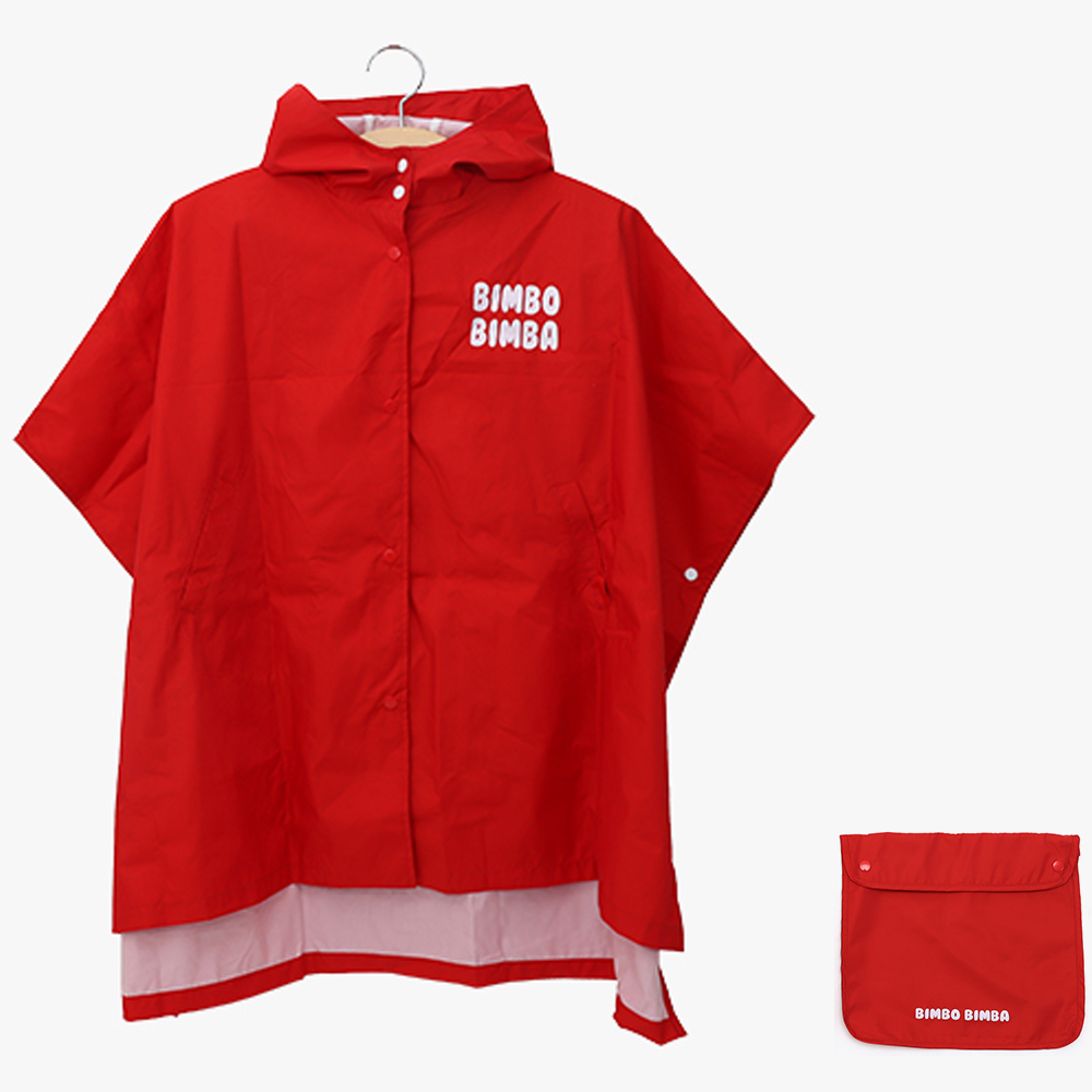 빔보빔바 아동용 레터링판초 우비 + 파우치 세트, 현재가 31,700원