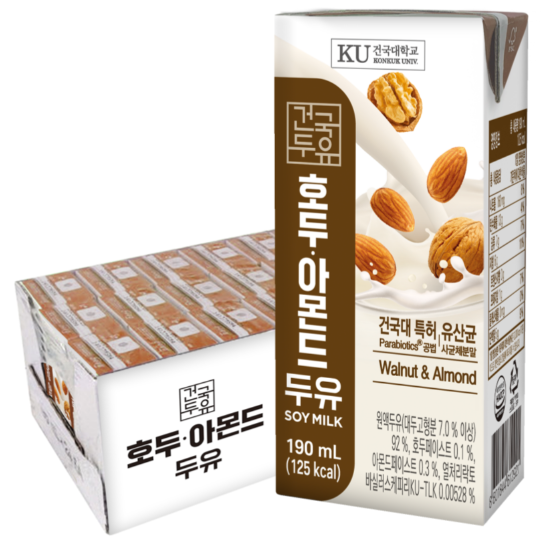 [건국우유] 호두아몬드 두유 24팩 11,510원