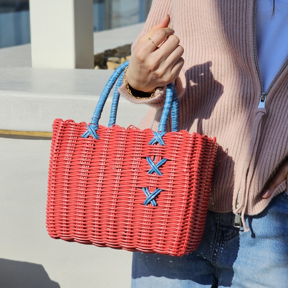 클래식뮤즈 빨대가방 물놀이 피크닉 바구니 여름 비치 라탄백 핸드위빙 포인트 14,400원