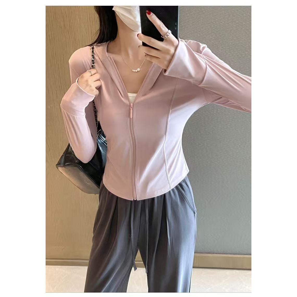 Siluno 가벼운 후드 자외선 차단 코트 15,900원