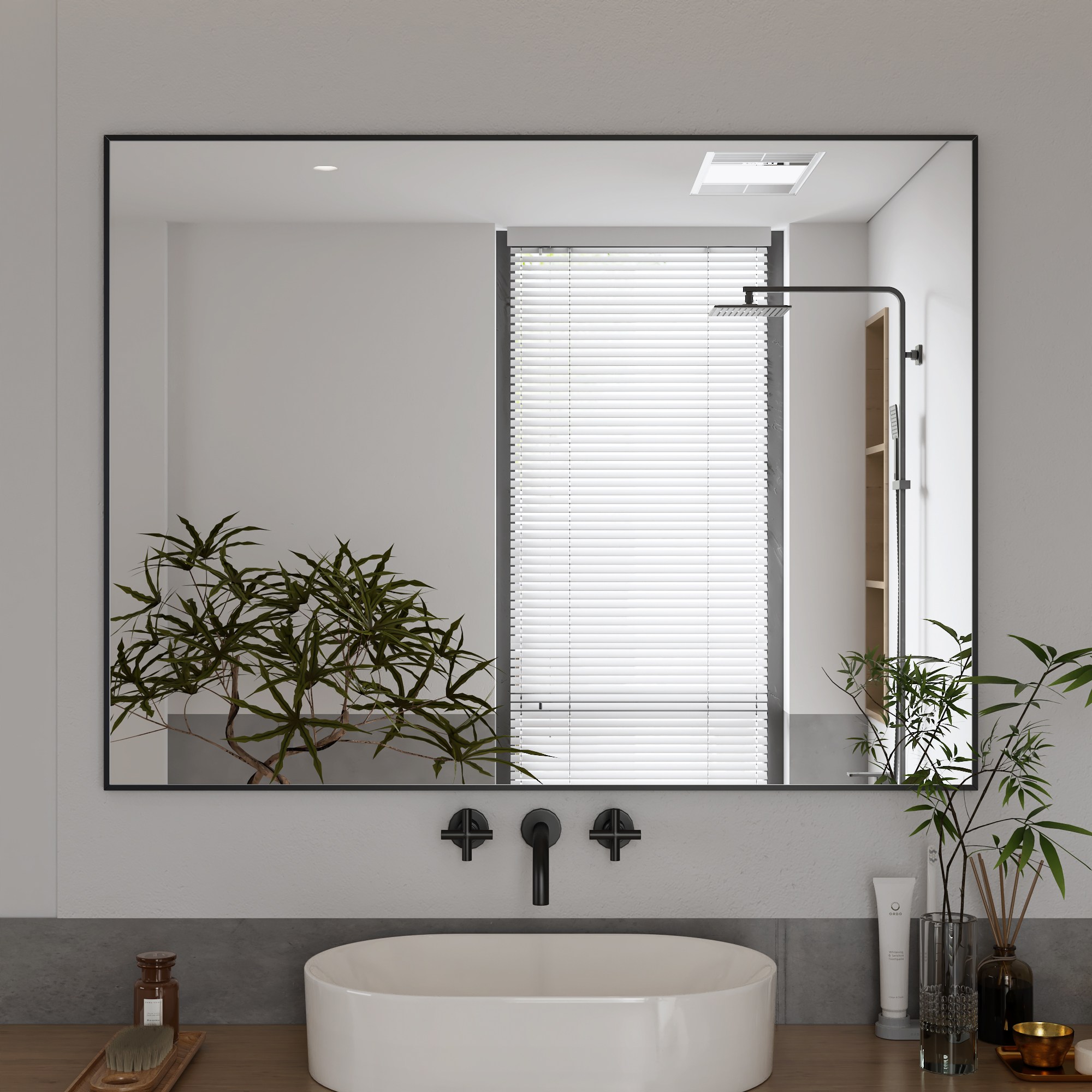 뷰티피크 사각형 벽거울 화장대거울 욕실거울 강화안전유리 75*100cm 68,990원