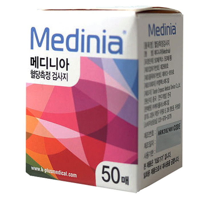 메디니아 혈당시험지 50매, 1개, 50개입 12,000원