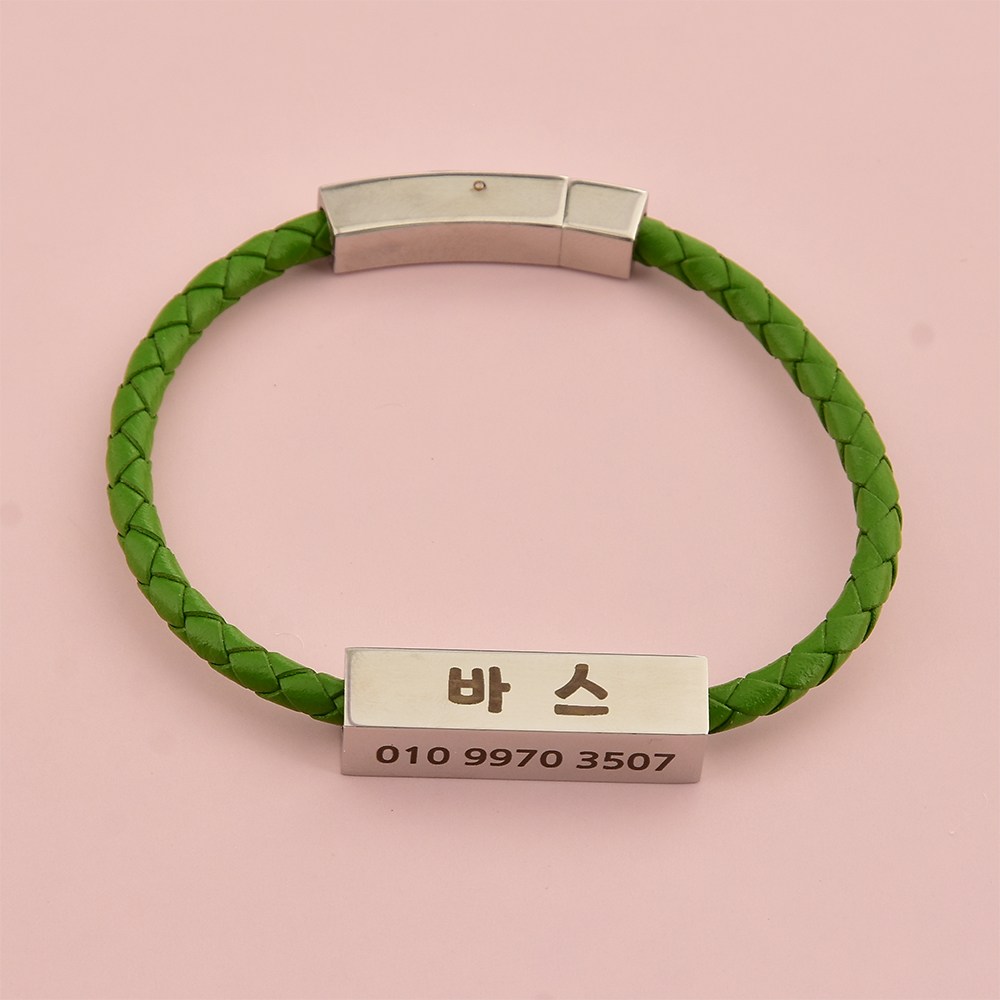 사각써지컬네임텍 가죽줄 강아지목걸이 고양이목걸이 4면각인 이름표 소형 중형 21,900원