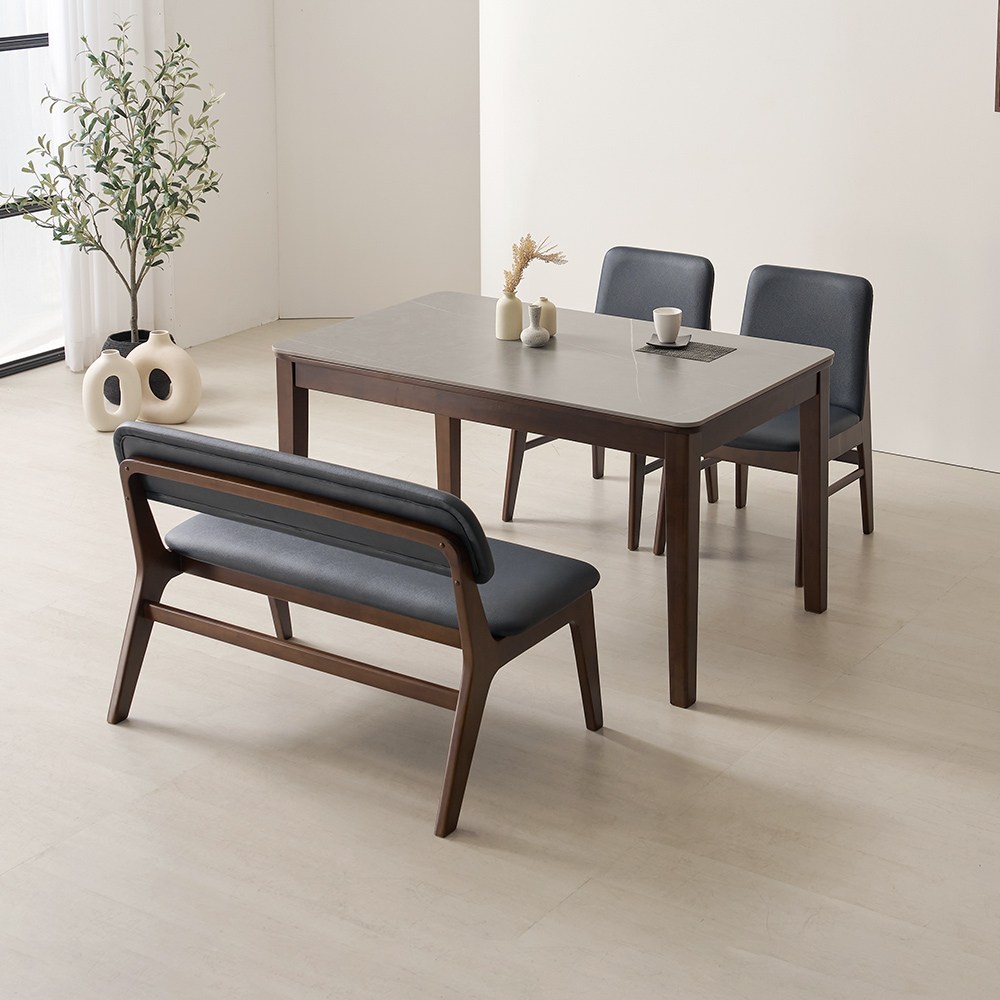 라로퍼니처 누크 1250 포세린 통 세라믹 패밀리 4인 낮은 식탁 세트 342,000원