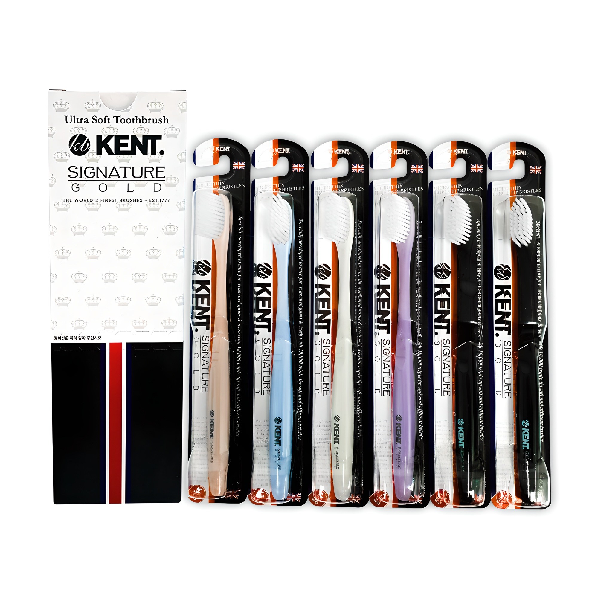 켄트 시그니처골드 초극세모칫솔, 6개입, 1세트 24,300원