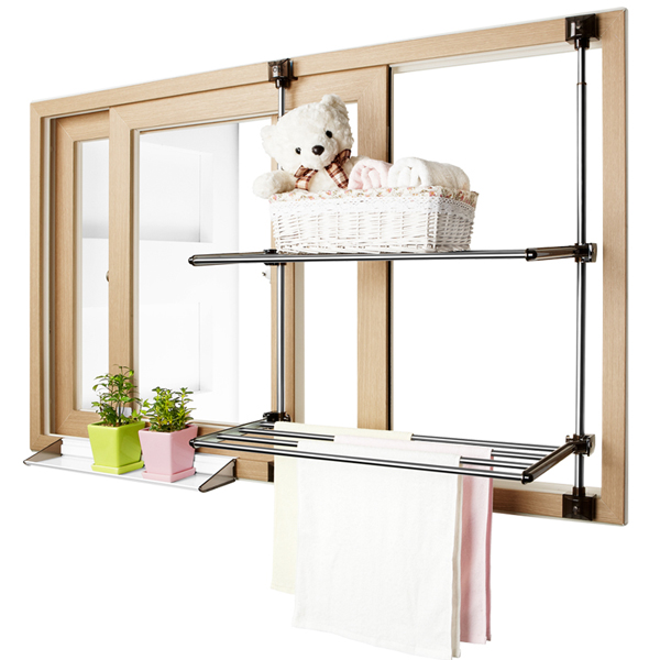 웰렉스 무타공 작은창 실내창 창문빨래건조대 CMG, 단일색상 69,920원