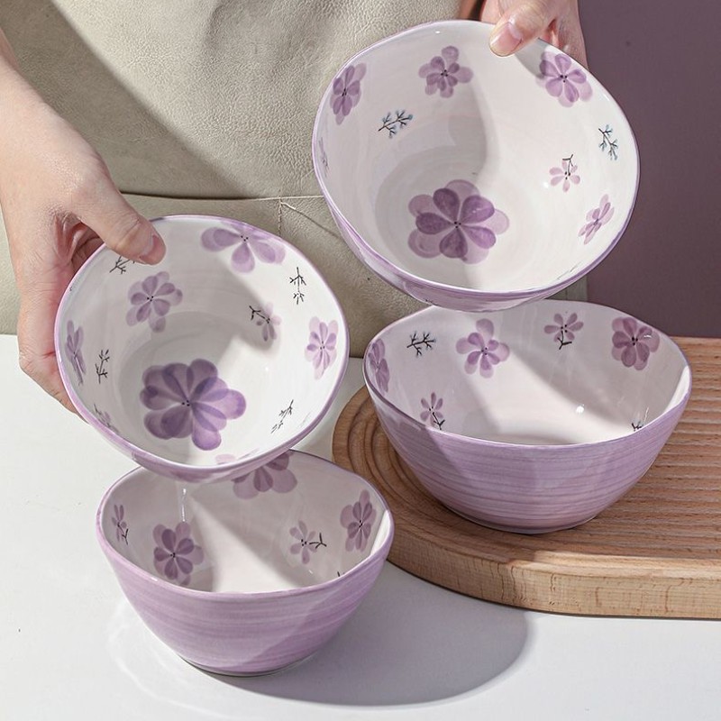 BLOWFISHFUGU 바이올렛 밥공기 조합 빈티지 밥그릇 5인치밥그릇 4P/6P 47,600원