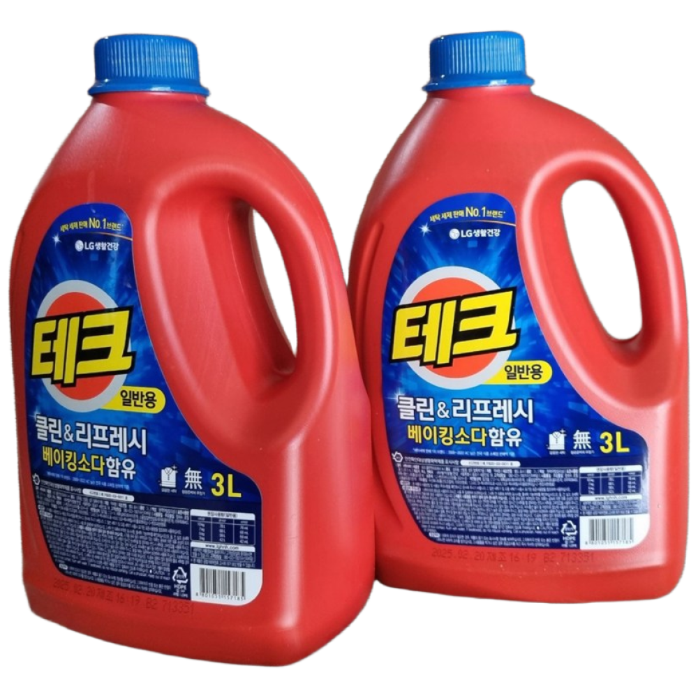 테크 베이킹소다+구연산 액체세제(일반세탁기용) 3L 2개 용기형 실속형 액상세제, 2개, 3L 20,800원