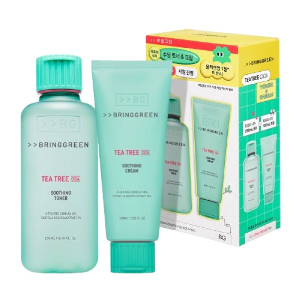 (정품) 브링그린 티트리 시카 수딩 토너 250ml + 크림 100ml 2종 기획 세트 30,470원