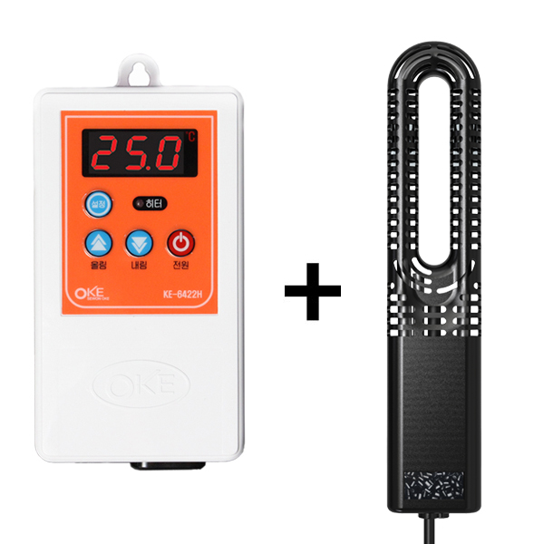 2KW횟집히터봉+온도조절기 국산 OKE-SHE200+6422H 신형 횟집히터봉 KC인증안전히터 수족관 횟집 화재안심 티타늄 수중 히터봉 92,400원