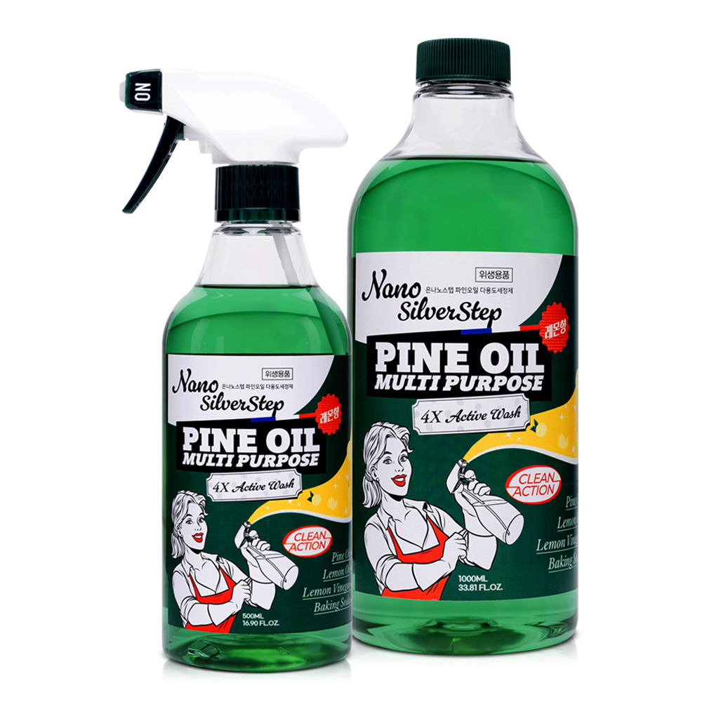 은나노스텝 시즌4 파인오일 다목적 세정제 2종 세트 독일 더마 테스트 엑설런트 등급, 비건인증제품 27,900원