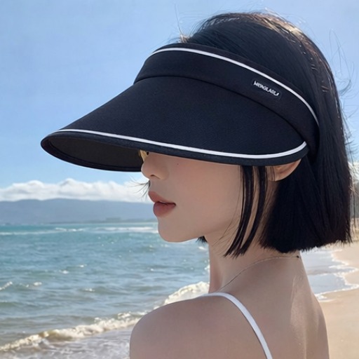 꿀꿀마켓 얼굴 작아보이는 접이식 썬캡 여성 여름 봄 자외선차단 모자 휴대용 UV차단 골프 여행 필수템 5,900원