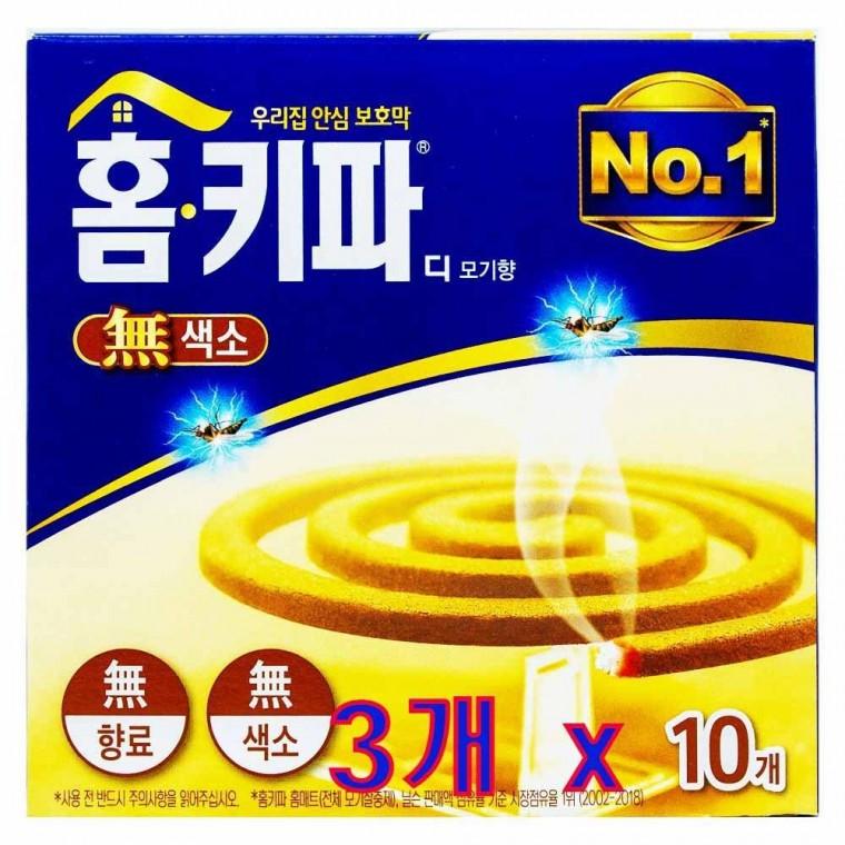 홈키파 디 모기향 무색소 10개입 3개 6,480원