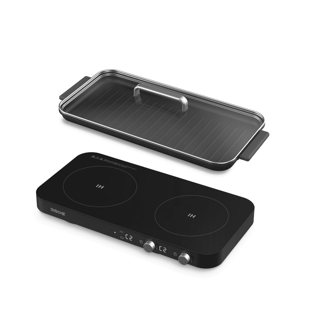 키친아트 라팔 인덕션 2구 + 와이드그릴팬 211,900원