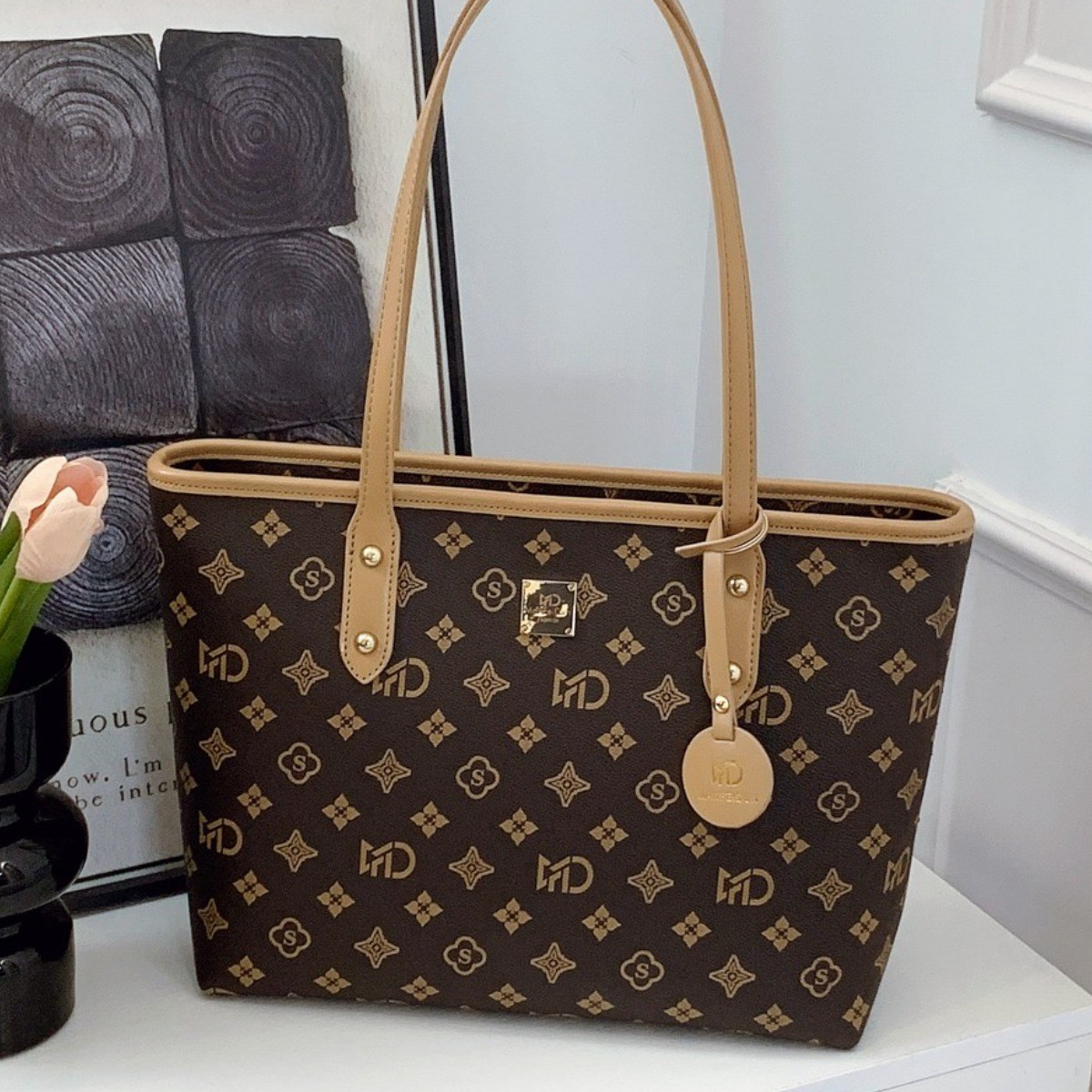 여성 빈티지 대용량 숄더백 캐주얼 통근용 토트백 장바구니 가방 49,000원