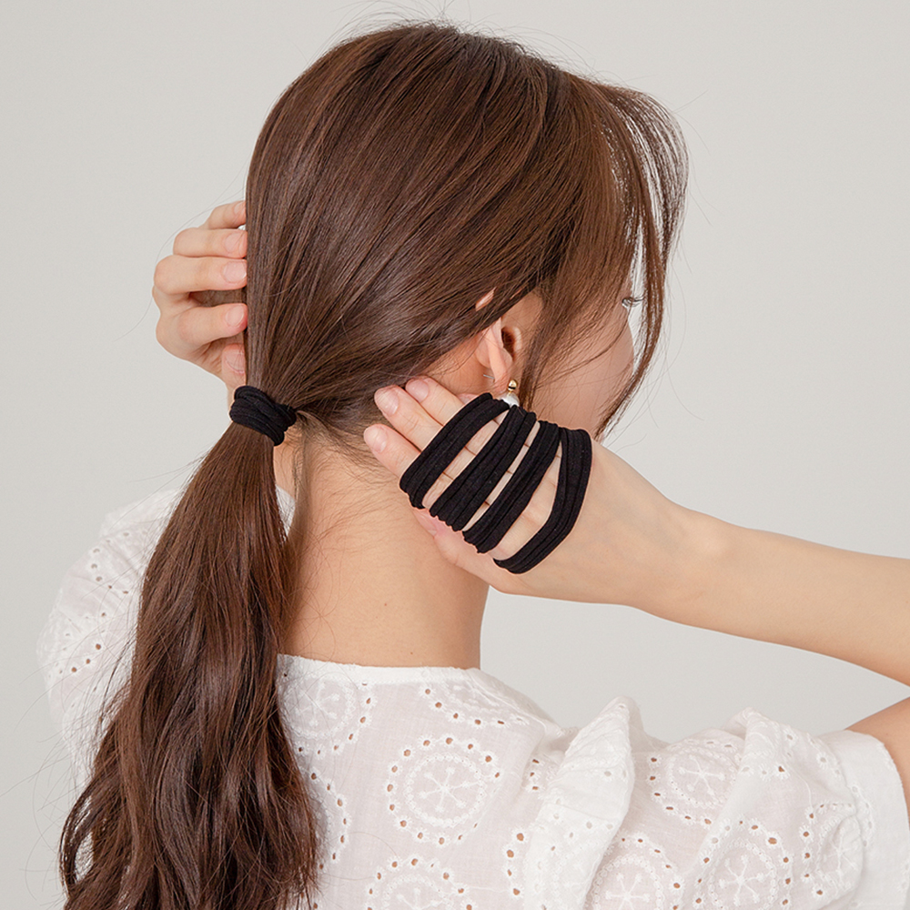 아피나르 탄탄한 스트레이트 곱창밴드 머리끈 10p 4,590원