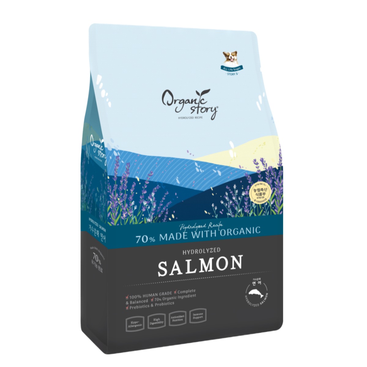 오가닉스토리 하이포알러제닉 가수분해 강아지 눈물 사료, 7kg, 1개, 가수분해연어 63,000원