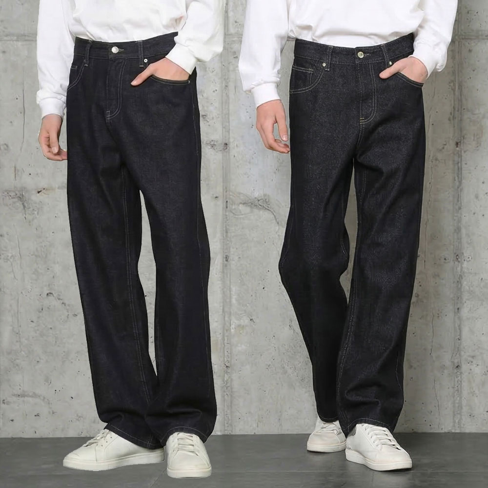 남자 청바지 세미와이드 논페이드 2컬러 생지데님 29,800원