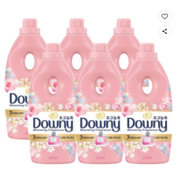 다우니 보타니스 섬유유연제 스프링가든러브 향, 1L, 6개 45,590원