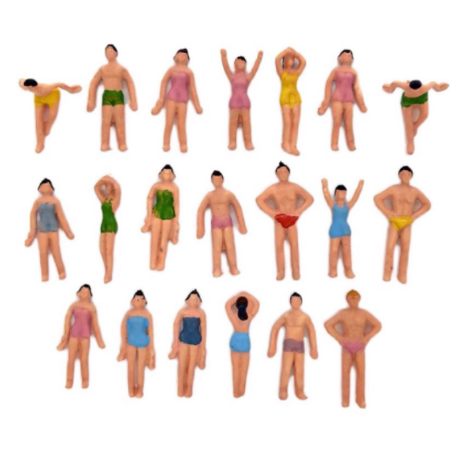수영하는 사람 미니어처 1:87 10개 세트 테라리움 젤캔들 디오라마 만들기 재료 피규어, 랜덤 3,900원