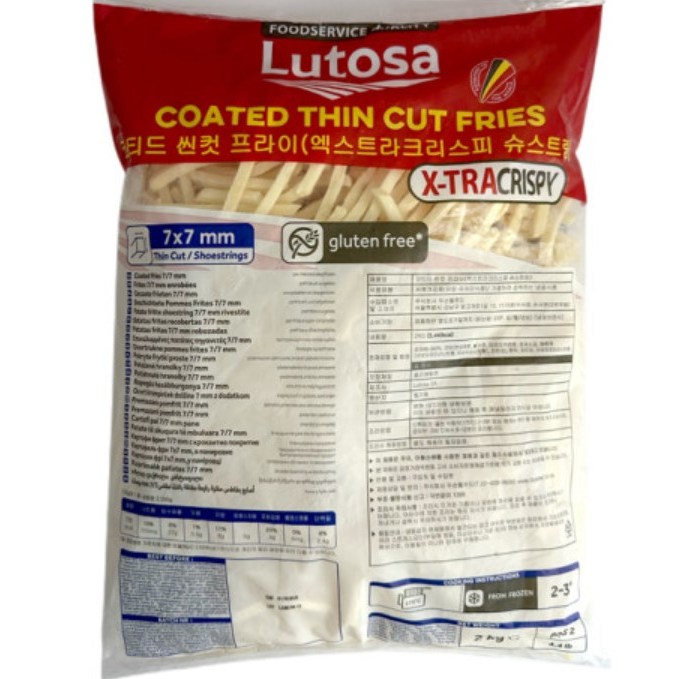 루토사 감자튀김 맥도날드감자튀김 슈스트링 2kg, 8개, 2kg 67,800원