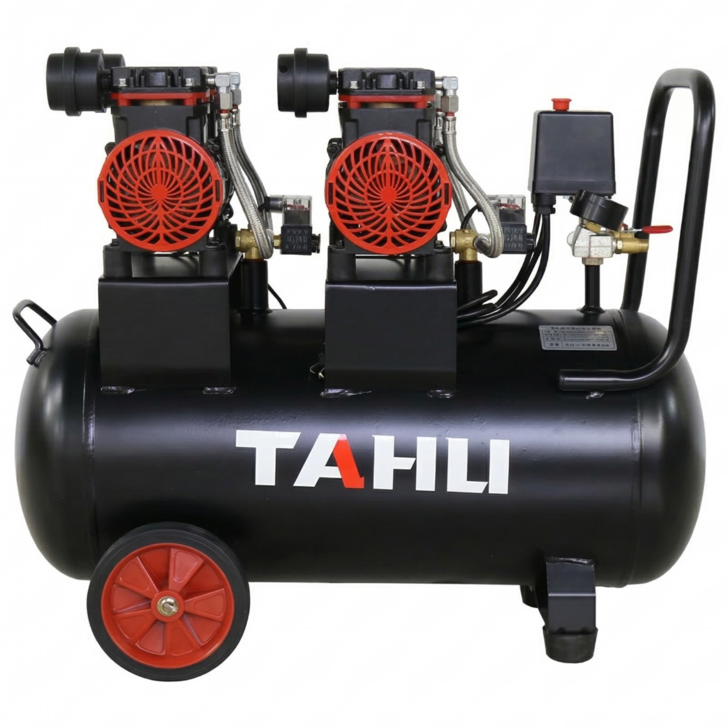 기성테크 고성능 컴프레셔 저소음 브러시리스 에어 콤프레셔 공기압축기 콤푸레샤 소형 에어탱크, 1세트 143,600원