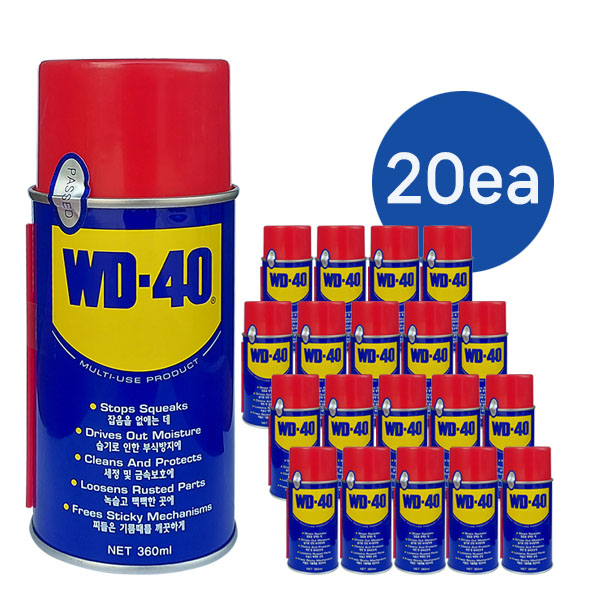 프리미엄 방청 윤활제 WD-40 360ml 20캔 묶음, 1개 96,900원