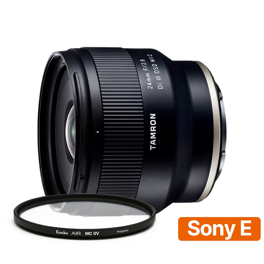 [지금사면 무상보증 3년] 탐론 24mm F/2.8 Di III OSD M1:2 F051 소니FE 렌즈 + 겐코 AIR 67mm 필터, F051, 현재가 303,000원