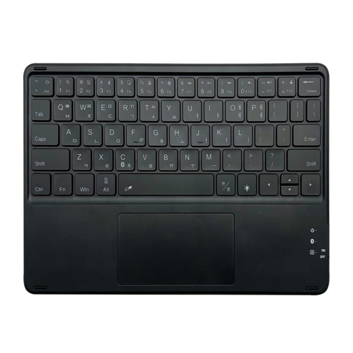 LED터치패드 트랙패드 키보드케이스, LED터치패드키보드 -검정, LTBK21 45,900원