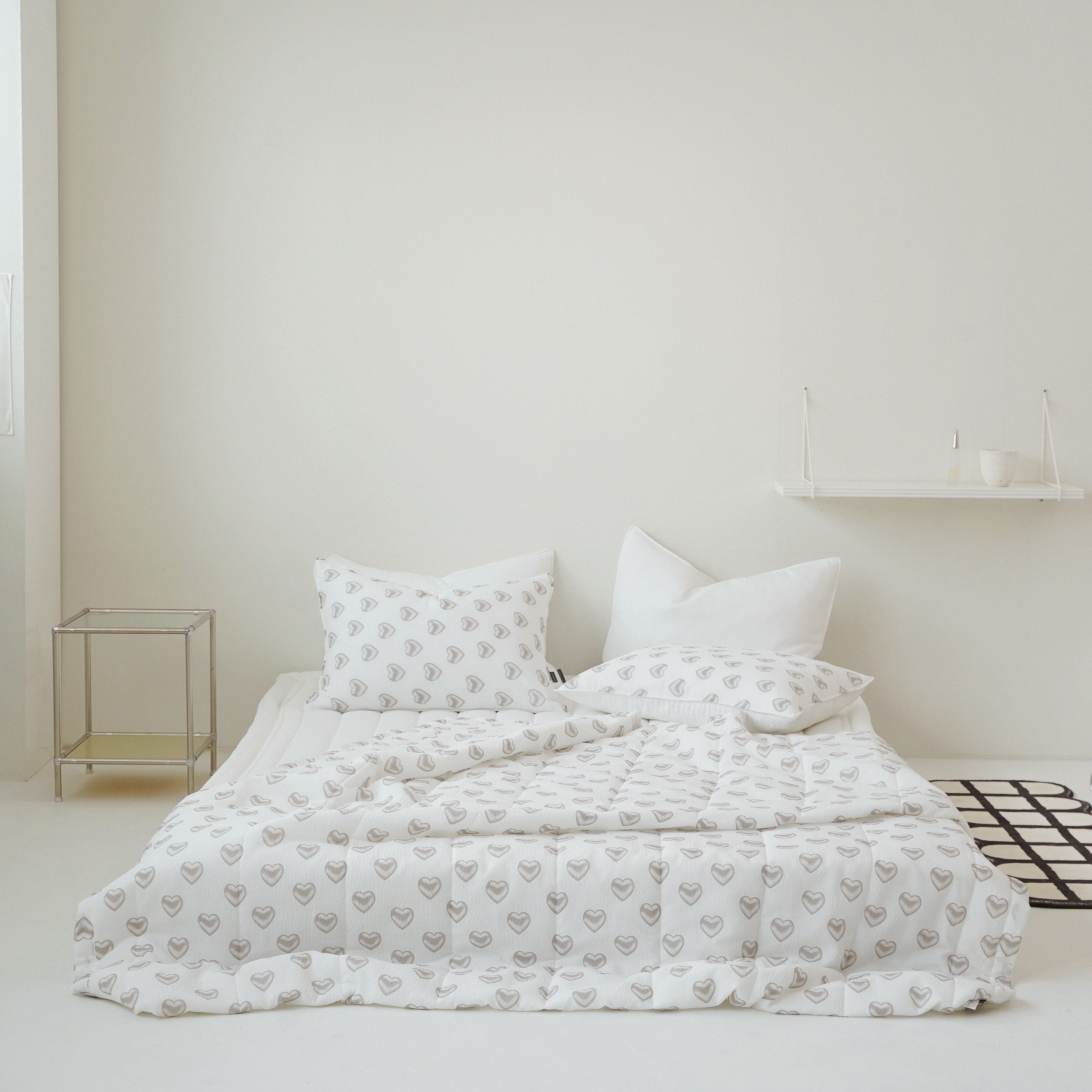 노컨셉 홀리데이 프린트 시어서커 여름 차렵이불 침구세트, 현재가 37,930원