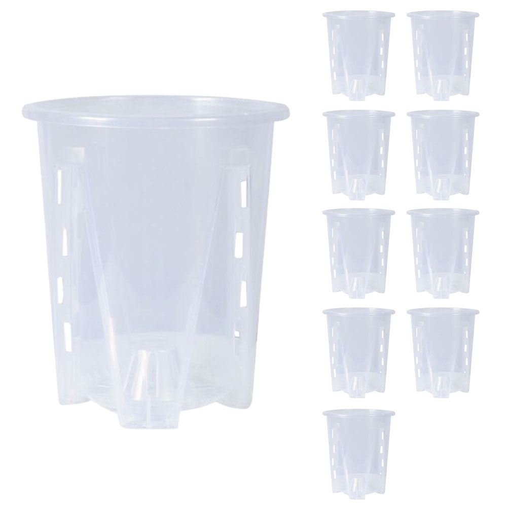 식물생각 투명 원형 롱슬릿 화분, 10개, 투명 9,500원