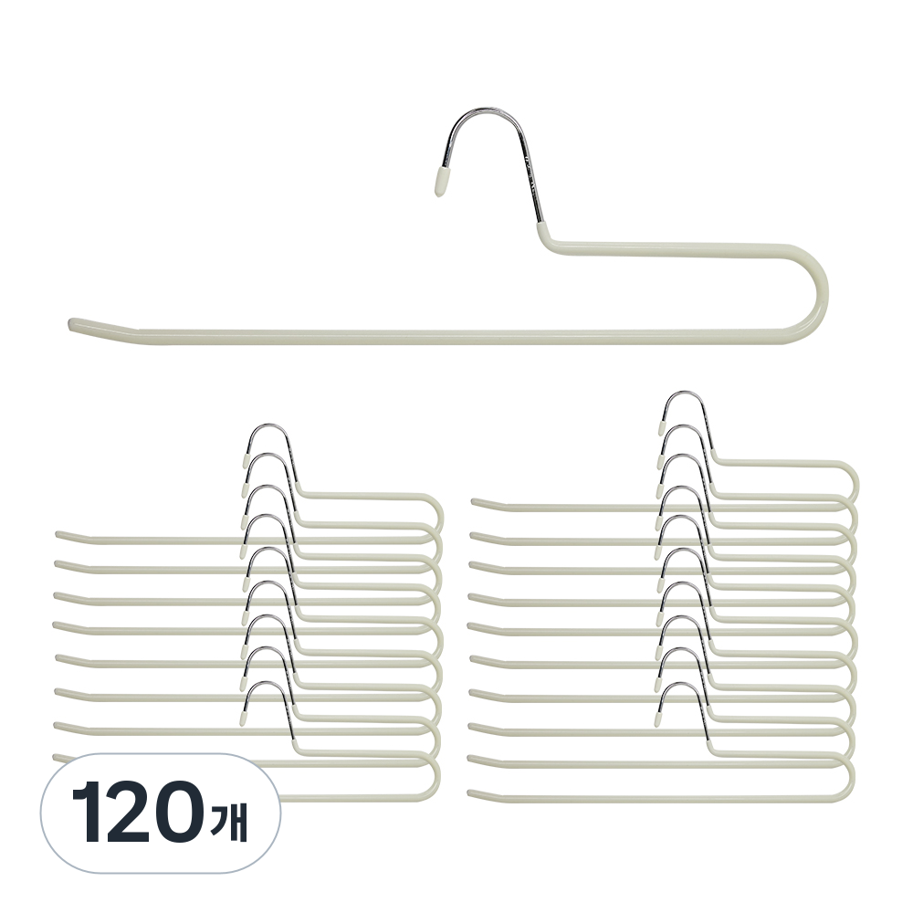 홈앤하우스 멀티코팅 바지걸이, 크림화이트, 120개 56,540원