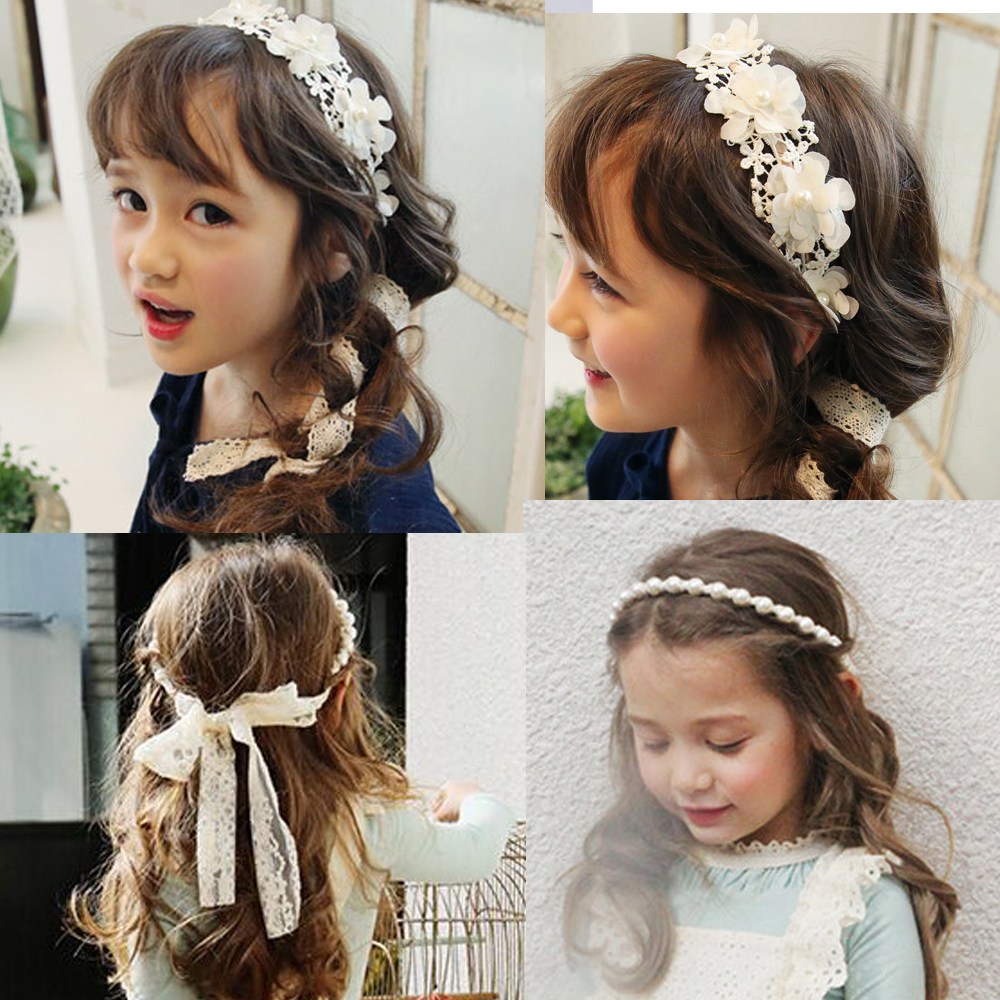여아 공주 화동 드레스 코디 화관 면사포 머리띠 레이스 헤어밴드 8,900원