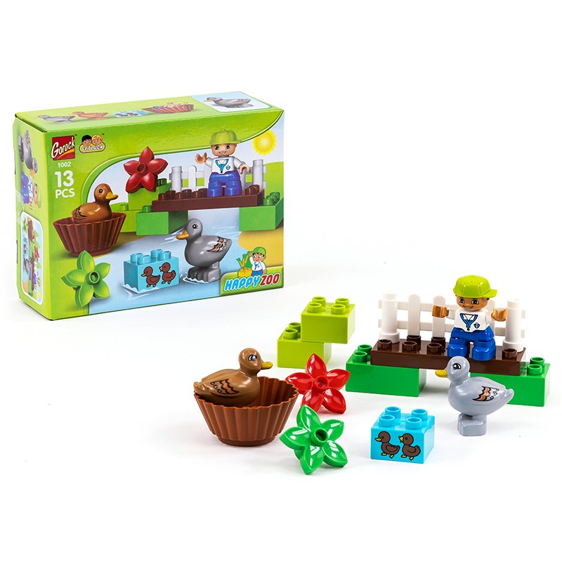 제노그로우 블럭놀이 오리친구 레고호환블럭 유아블럭 어린이날선물 졸업선물 입학선물, 1개 6,900원