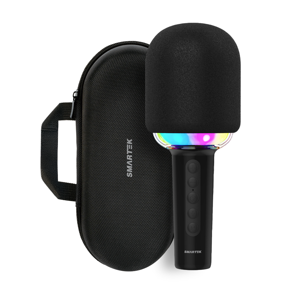 스마텍 무선 LED 노래방 마이크 + 휴대용 파우치 세트, STMC-4000, 블랙 28,900원