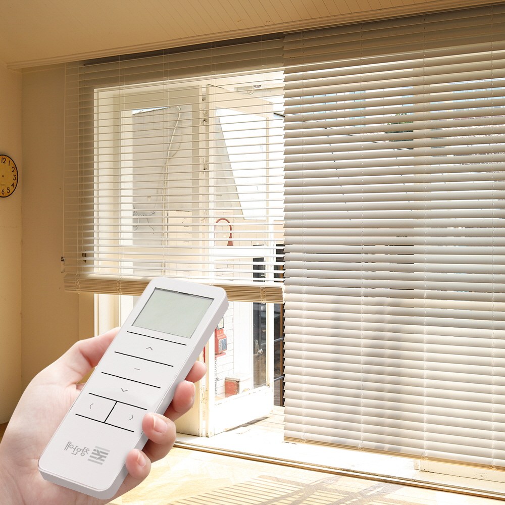 창안애 맞춤제작 전동 우드블라인드 리모컨 1개 포함 294,500원