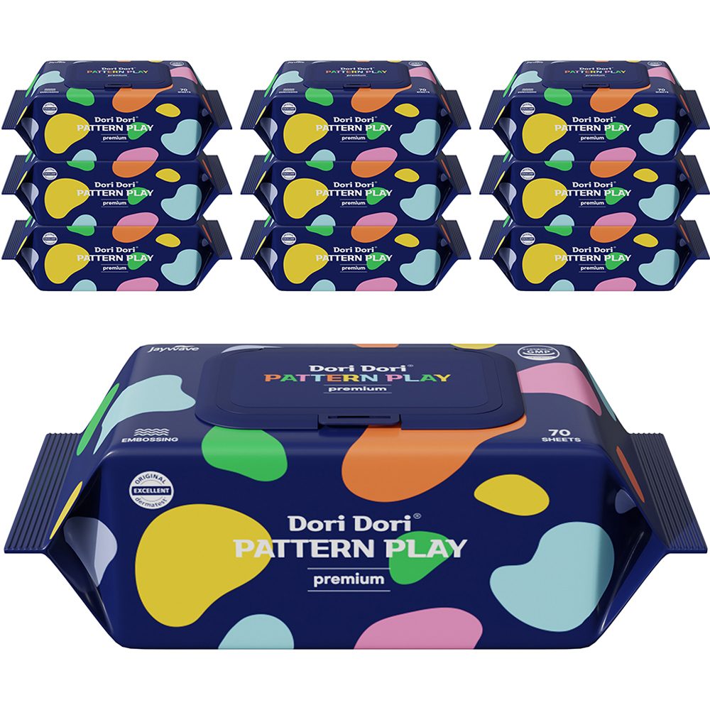도리도리 패턴플레이 프리미엄 아기물티슈 캡형, 75g, 70개입, 10개 16,110원