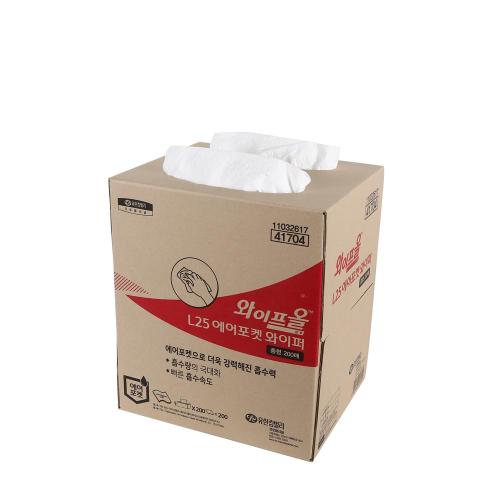 유한킴벌리와이퍼 와이프올 41704 L25 에어포켓와이퍼 중형200매 (=41306) 77,260원