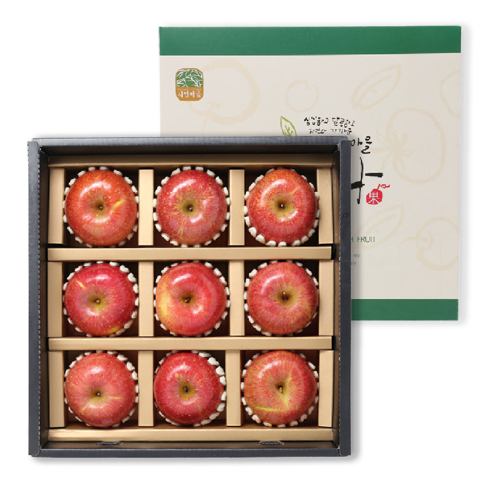 자연마을 국내산 실속 1호 프리미엄 사과 선물세트 69,000원