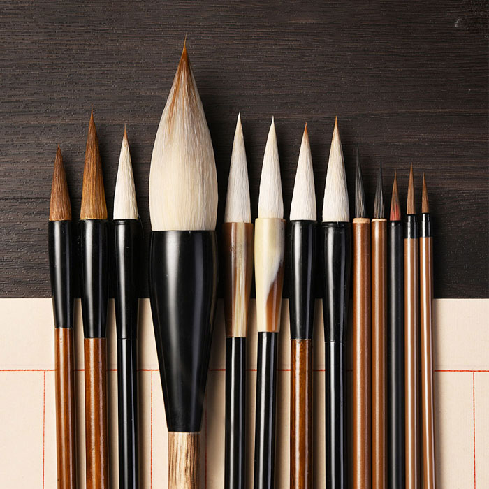 문항명필 서예 캘리그라피 동양화 다양한 크기별 털재질별 붓 세트 18종, 18종 48,000원