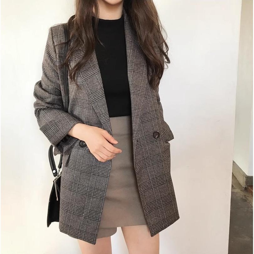 ANYOU 여성 오피스룩 정장 출근룩 원버튼 정장 데일리 자켓 26,520원