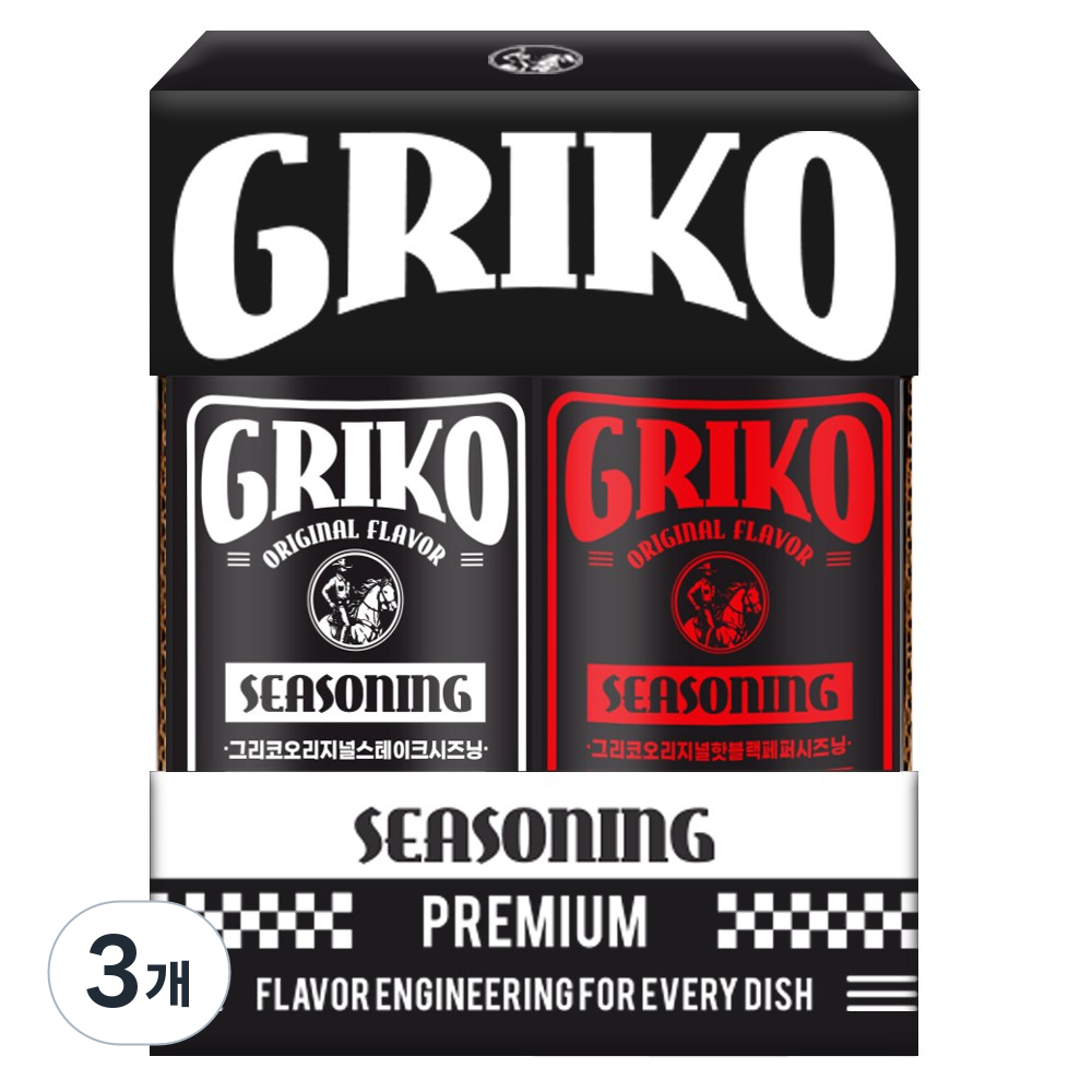 아이엠소스 그리코 2종세트(오리지널스테이크시즈닝+핫블랙페퍼시즈닝), 3개, 125g 38,000원